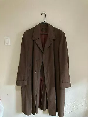 Mens Vintage Cold War Wool Overcoat Us Zone Berlin J Frey Muenchener Lodenfabrik • $55