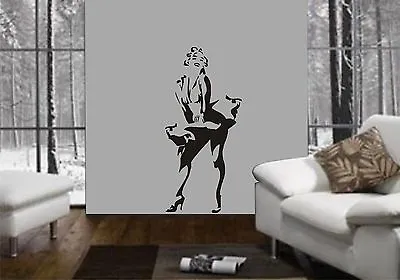 MARILYN MONROE Wall Art Sticker Decal Mural In Her Iconic Dress - 1.1m Tall • £18