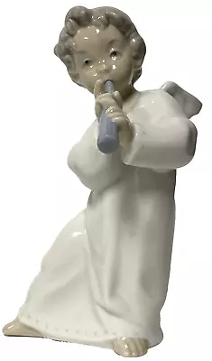 Lladro 4540 Angel With Flute 6  Porcelain Figurine Spain • $19.99