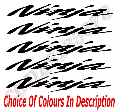£3.99 • Buy 5 X KAWASAKI NINJA TANK FAIRING STICKERS DECALS - DIFFERENT COLOURS AVAILABLE