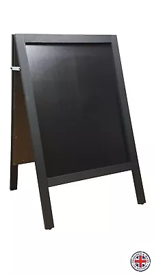 WOODEN A BOARD-CHALKBOARD-SANDWICH-PAVEMENT-MENU BOARD 100cm X60cm - WEIGHT 10KG • £38.99