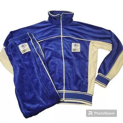 Vintage 80s Sz M Levis Track Suit Team USA Olympics Velour M&M's Warm Up 1984  • $199.99