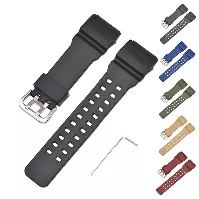 TPU Resin Sports Watch Band Strap Replacement For Casio GG-1000/GWG-100/GSG-100 • $8.67