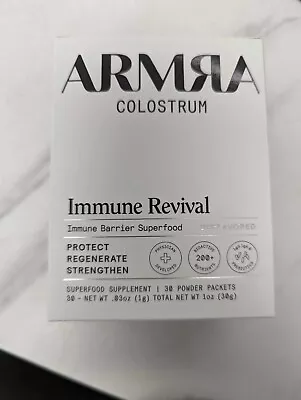 ARMRA Colostrum Immune Revival Superfood Grass-Fed Unflavored 30ct NEW EXP 2026 • $49.95