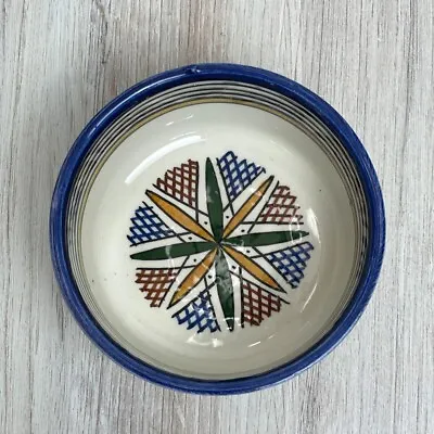 (SET Of 2) MOROCCAN CERAMIC BOWLS A129 Handmade Hand Painted Dish Made In Fes • $19.99