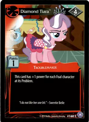 My Little Pony CCG Crystal Games MLP Enterplay Diamond Tiara #160C • $1.95