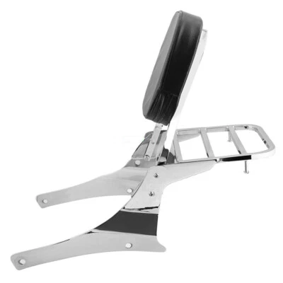 $60.99 • Buy Backrest Luggage Rack Sissy Bar For Suzuki Intruder/Volusia C800C VL400 VL800