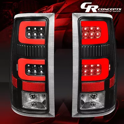 Black/clear Red 3d Led Tail Light For 2007-2014 Gmc Sierra 1500/2500hd/3500hd • $148.88