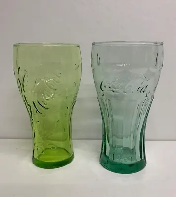 Coca Cola Coke Drinking 1/2 Pint Glasses X 2 Collectables  - 2 Different Designs • £10