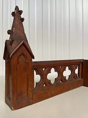 A Beautiful French Architectural Gothic Revival Church Crown/finial Carved Oak 3 • $200
