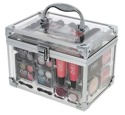 Vanity Case Beauty Cosmetic Set Gift Travel Make Up Carry Box Xmas Eye Shadow Ar • £36.90