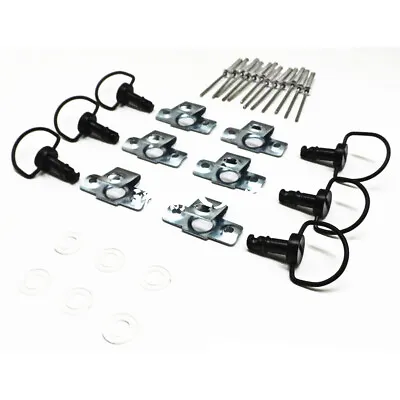 17mm Motorcycle Quick Release D-RING 1/4 Turn Race Fairing Fasteners 10 Sets New • $27.24