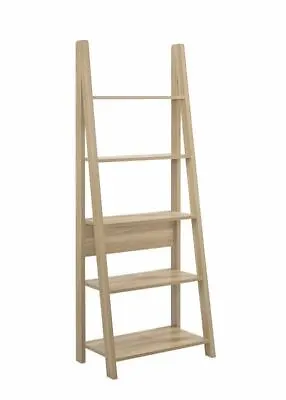 Ladder Shelf Bookcase 5 Tier Display Storage Shelving Unit Stand • £54.99