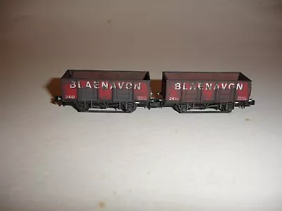 N Gauge Dapol 20T Steel Mineral Wagon In 'Blaenavon' Red Weathered Livery X 2 • £20