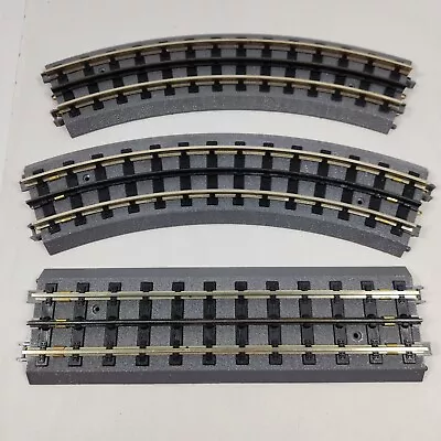 MTH O Gauge Real Trax 10  Track Lot Of 3 Sectioms Straight + Curved See Descrip • $19.99