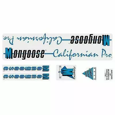 Mongoose - 1988 Californian Pro For Chrome Frame Decal Set - Old School Bmx • $60.50