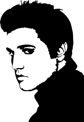 Elvis Presley Portrait Art Decor Wall Car Truck Window Vinyl Sticker Decal 12  • $13.99