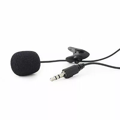 Clip On Mic Lapel Microphone For PC Talk Skype/Live Chat 3.5mm Jack • £5.76