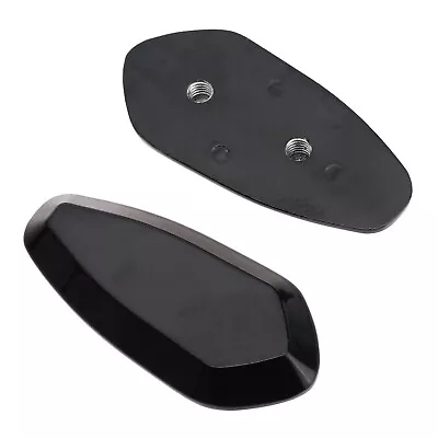 1 Pair Aluminum Black Mirror Block Off Base Plates For Yamaha YZF R6 2003-2006 • $16.39