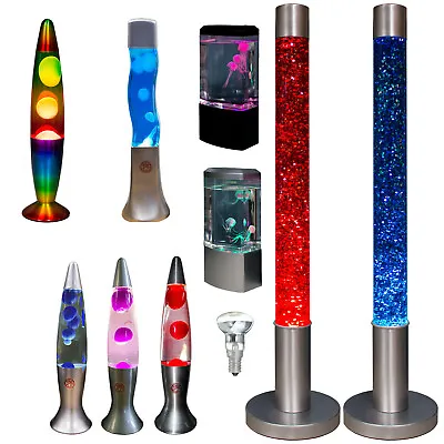 £4.99 • Buy Lava Lamp Bedroom Home Liquid Soothing Relaxing Motion Wax Light Christmas Gifts