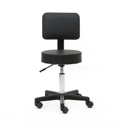 Clearance Adjustable Hairdresser Swivel Stool Spa Salon Barber Chair Black • £28.99