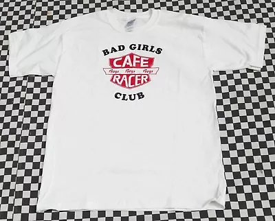 Cafe Racer - Mazda Rotary Night Club T-Shirt - Bad Girls Club Medium Youth White • $15