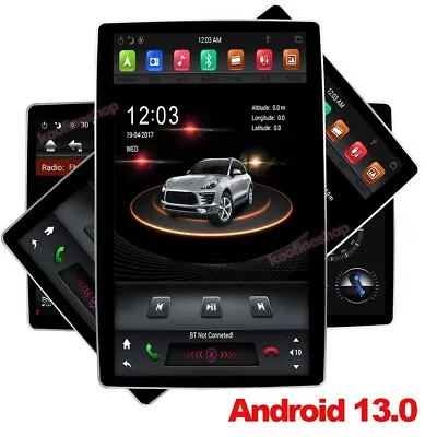 Rotatable 10.1  Android 13 Touch Screen Car Stereo Radio GPS WIFI BT Double 2DIN • $129.76