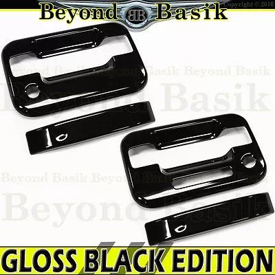 $17.44 • Buy 2004-2014 Ford F150 Ext/Std Cab GLOSS BLACK 2 Door Handle COVERS W/PSGR W/Keypad