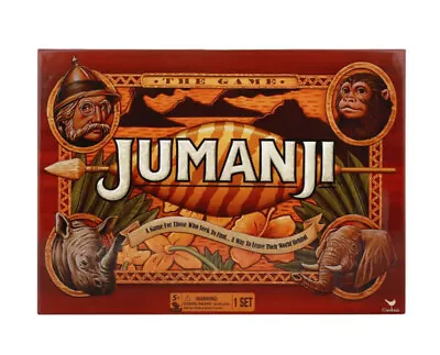 $47.99 • Buy Jumanji Board Game Pawn Rhino Timer Number Dice Decoder Cards Spin Masters NEW