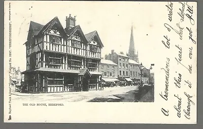 Vintage Early Postcard The Old House Hereford. Pmk Waltham Cross 1904 • £3.50