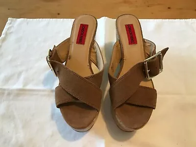 Ladies Wedges Sandals London Rebel Brown UK 5 • £9.99