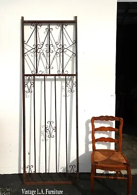 Vintage Mid Century Spanish Style Metal Tall Gate Or Wall Decor • $850