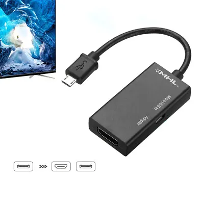 1080P Micro USB To HDMI Adapter Phone/Laptop MHL To HDTV Monitor Converter Cable • $5.49