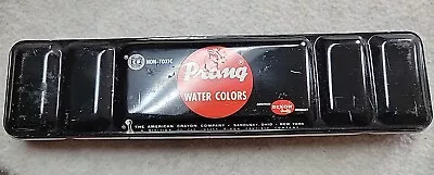 Vintage Prang Watercolors 7 Pan Tin Case With Paint • $14.39