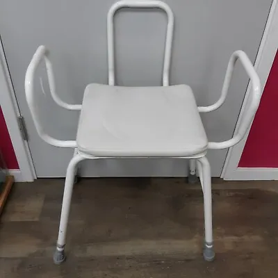 £10 • Buy Perching Stool With Arms & Back - Adjustable Height Mobility Aid *Collect Only*