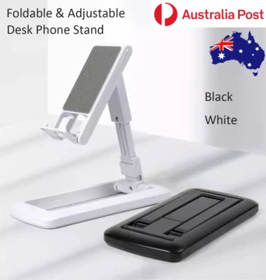 Universal Foldable Adjustable Desk Phone Stand Holder For Mobile Phone Tablet • $6.95