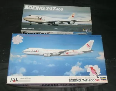 Hasegawa & Doyusha 1/200 JAL BOEING 747-200 & 1/300 747-400 Model Kit • $14.90