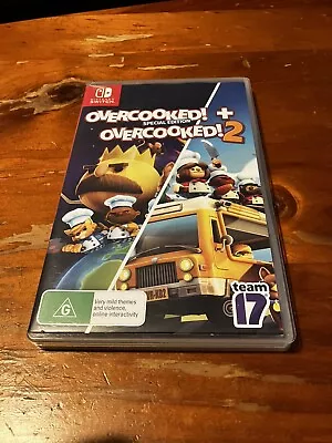 Overcooked 1 + 2 (Dual Pack) Nintendo Switch Brand New Sealed • $30