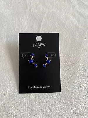 J. Crew Earrings Jewelry Semi Precious Stones Blue Gold Constellation Stars Stud • $12