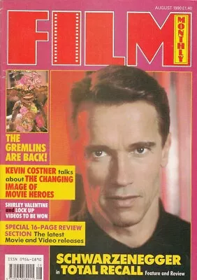 £5 • Buy ARNOLD SCHWARZENEGGER - KEVIN COSTNER - Vintage FILM MONTHLY Magazine 1990