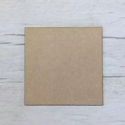 Square MDF Wood Base Wooden Blank Craft • £0.99