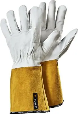 Ejendals Tegera 130A Heat Resistant TIG MIG Leather Welding Gloves • £13.99