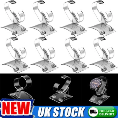 £6.39 • Buy Clear Acrylic Bracelet Watch Display Holder Stand Rack Jewelry Bangle Rack UK