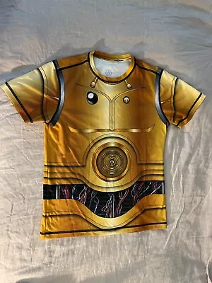 INKnBURN Mens C-3PO Tshirt (Medium) Good Condition Dry ICE Fabric • $25