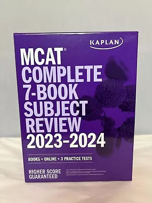 Kaplan MCAT Complete 7 Book Review 2023-2024 Online Prep 3 Practice Tests • $124.99