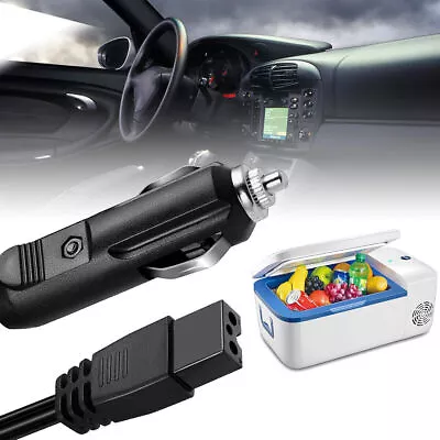 DC 12V 2Pin Cigarette Lighter Cable For Car Mini Fridge Cooler Cool Box Lead UK • £3.79