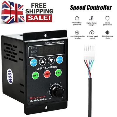 AC 220V Speed Controller Motor Display Rate Variable Switch  Motor Governors • £23.51