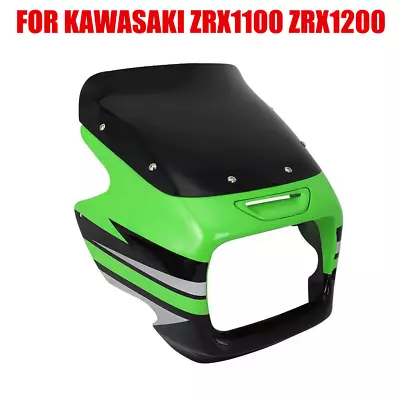 Upper Fairing Cowl Head Windshield Nose Cover For Kawasaki ZRX1100 ZRX1200 02-04 • $110.99