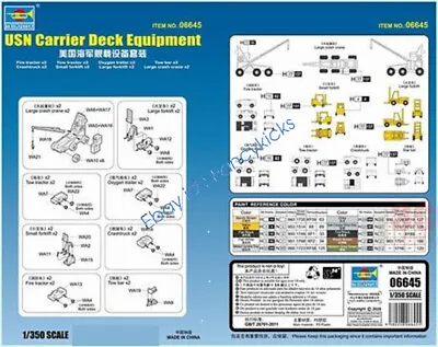 Trumpeter 06645 1/350 Scale Usn Carrier Deck Equipment 2020 New • $13.27