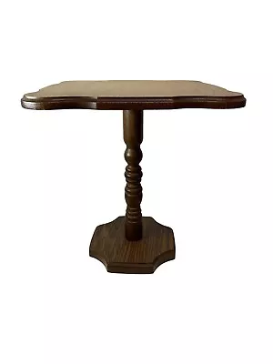 VTG Wood MCM Mid Century Side End Table Inlaid Lamp Table Retro • $109.95